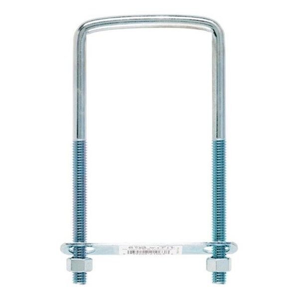 Hampton 02-3452-506 Square Bend U-Bolt Zince  0.375 x 3 x 6 in. - pack of 10, Hampton, Mfr#: 55407